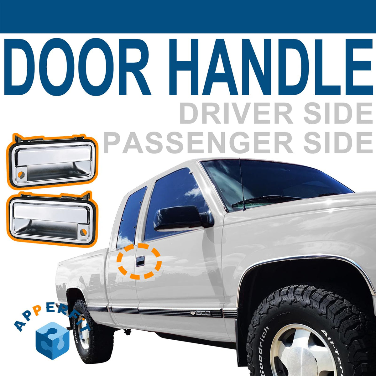 APPERFiT installed on driver door of OBS Chevy demonstrating restored appearance