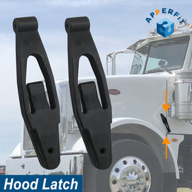APPERFiT hood latch base close-up of mounting holes and edges, highlights precise fit