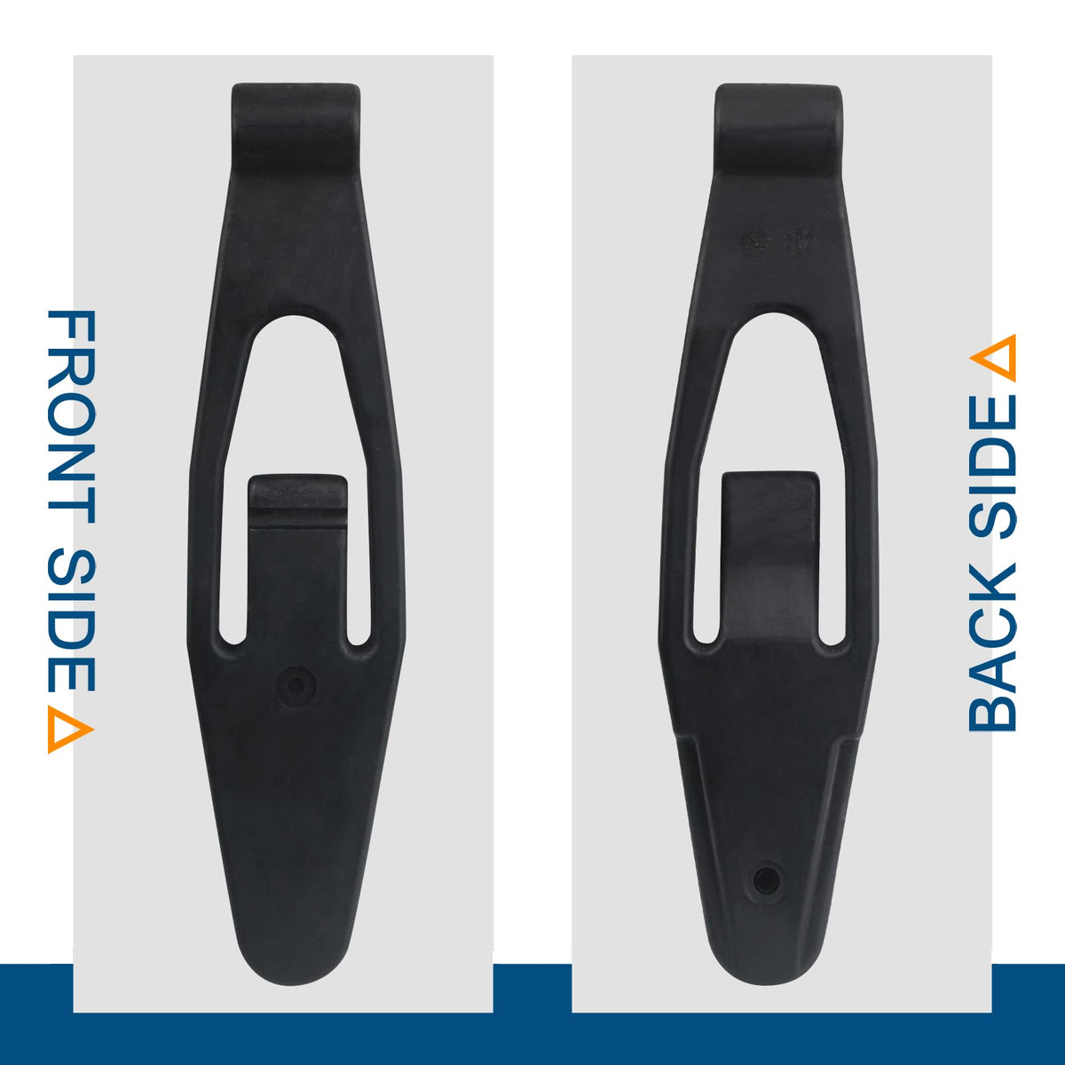 APPERFiT hood latch base label and stamped part numbers, aids in OEM cross-reference