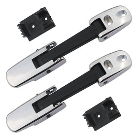 APPERFiT front view of chrome hood latch strap showing secure fit benefit