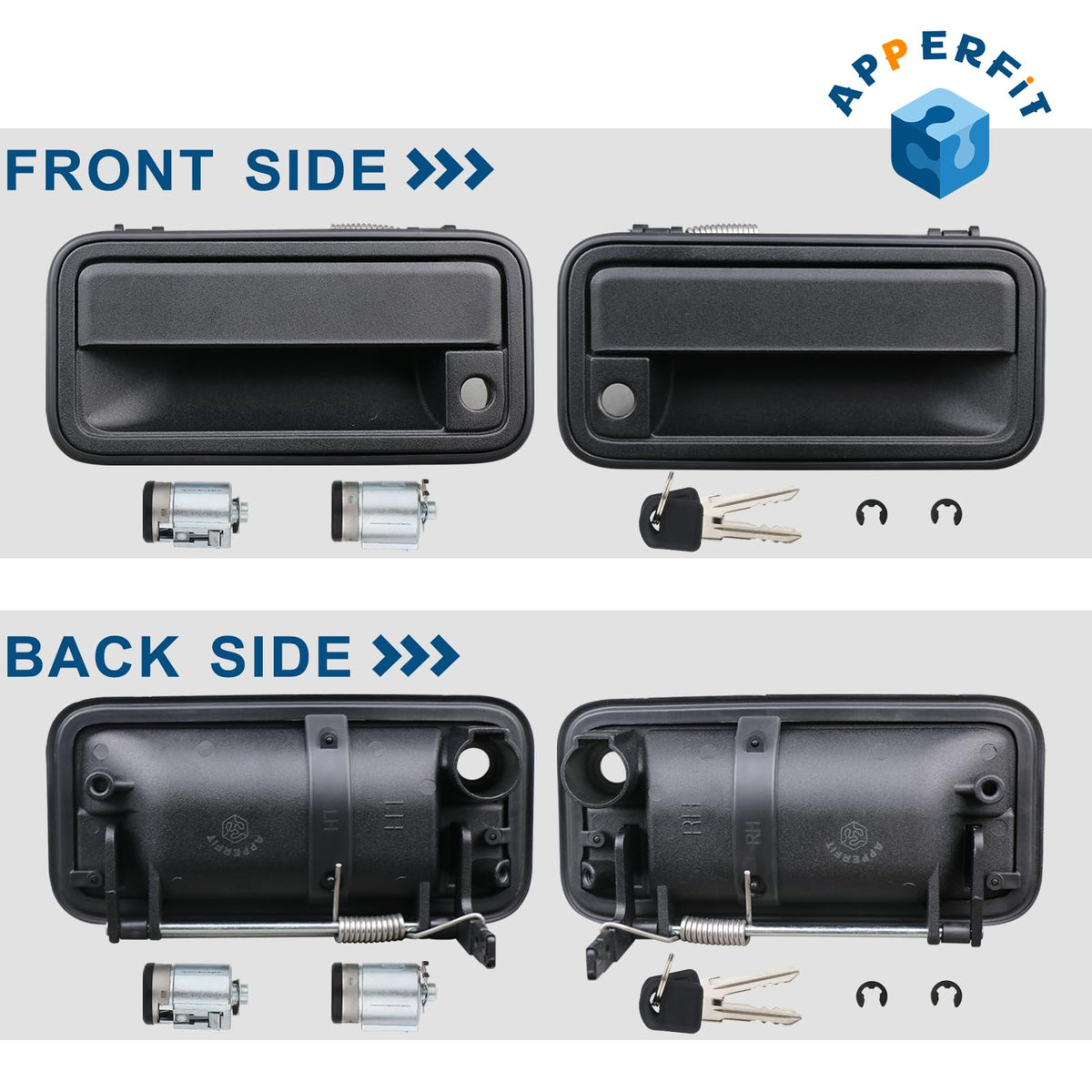 APPERFiT handles installed on Tahoe demonstrating correct OEM fit