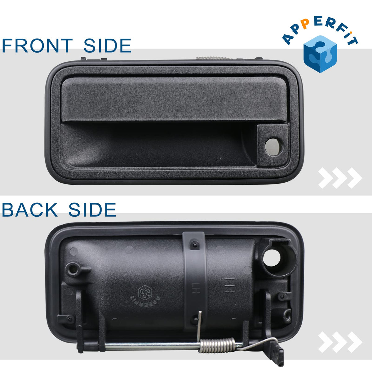 APPERFiT installed on truck front driver door demonstrating correct fit
