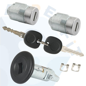 APPERFiT lock cylinder beside ruler showing accurate OEM-sized dimensions