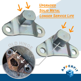 APPERFiT hinge close-up showing durable metal finish and precise OEM-style fit
