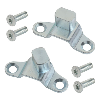 APPERFiT front view of hinge kit showing both hinges and screws for reliable replacement