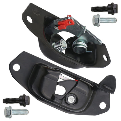 APPERFiT front view of tailgate latch showing mounting points and straight fit