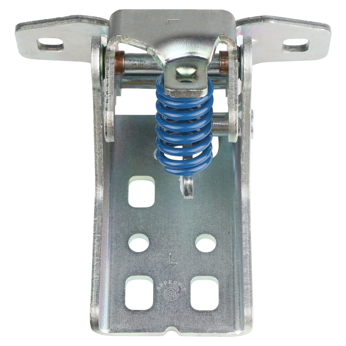 APPERFiT front view of left upper door hinge showing bolt holes and fitment benefit