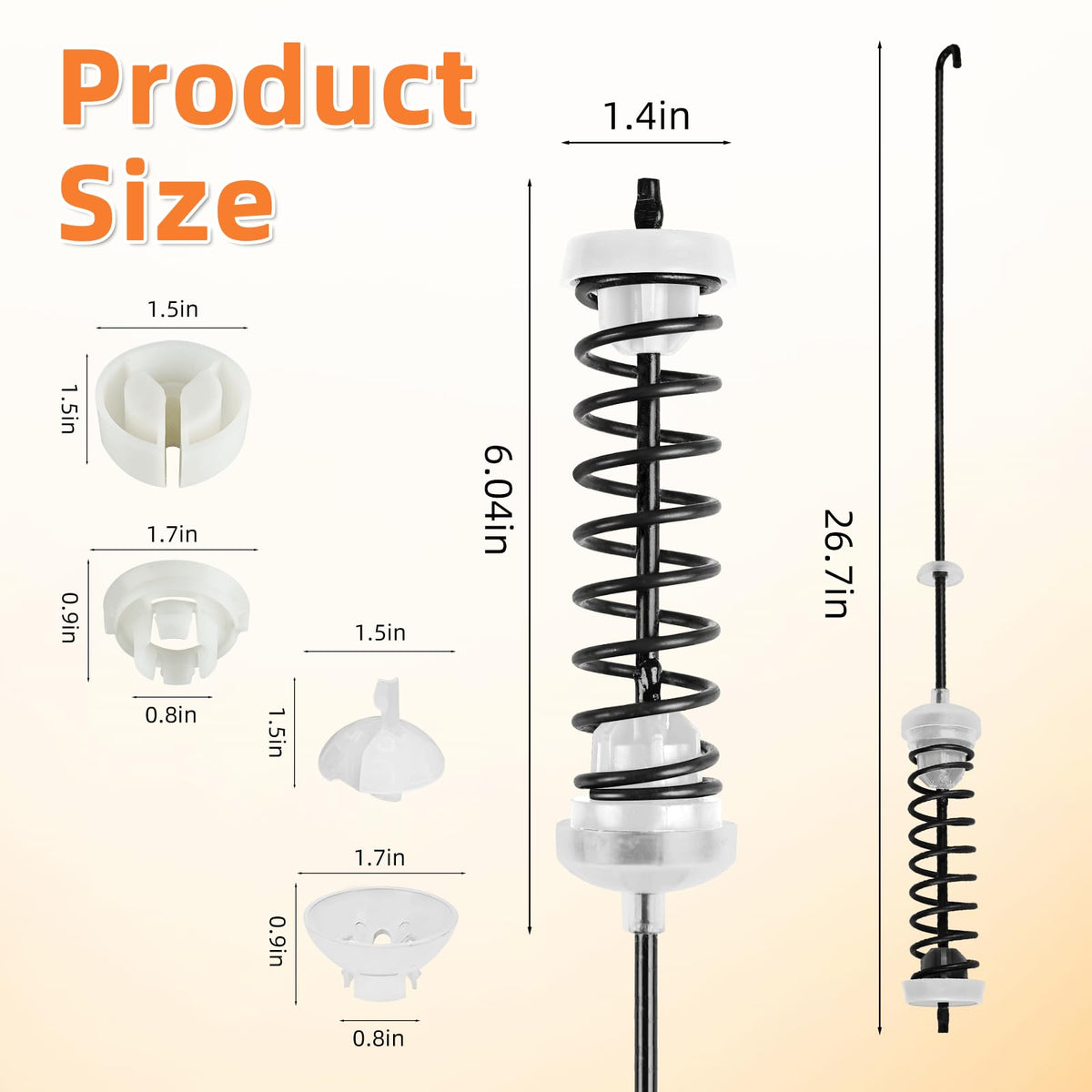 APPLIANCEMATES suspension ball and cup detail illustrating secure attachment benefit