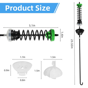 APPLIANCEMATES stainless steel suspension rod close-up highlighting durable construction