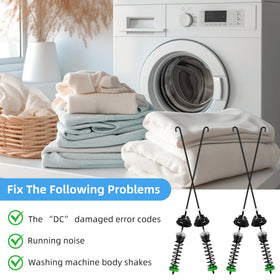 APPLIANCEMATES washer in laundry room showing reduced vibration and quieter spin