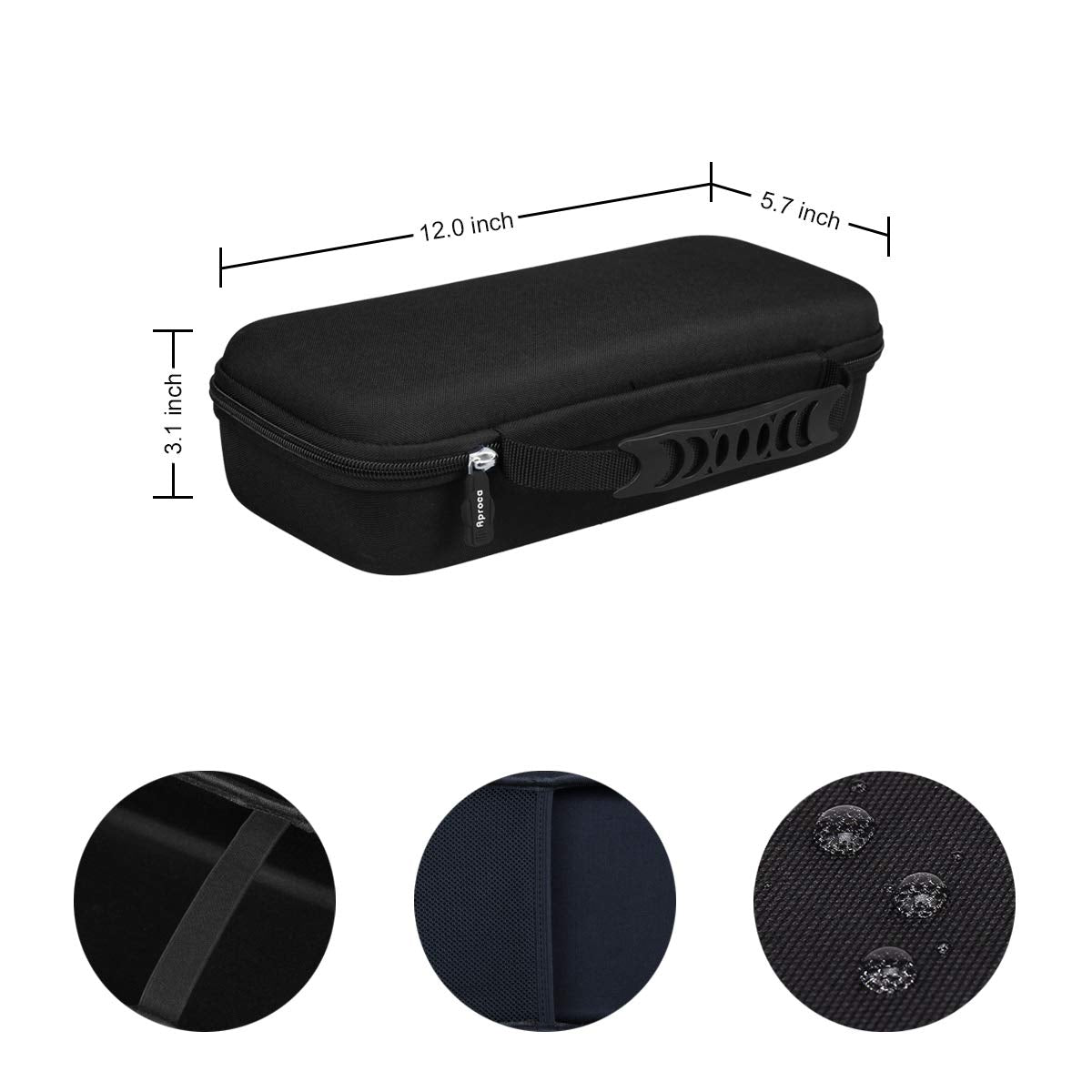 Aproca semi-rigid shell texture protecting charger from knocks