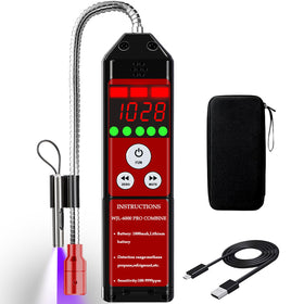 Aprvtio front view of detector showing clear display and benefits