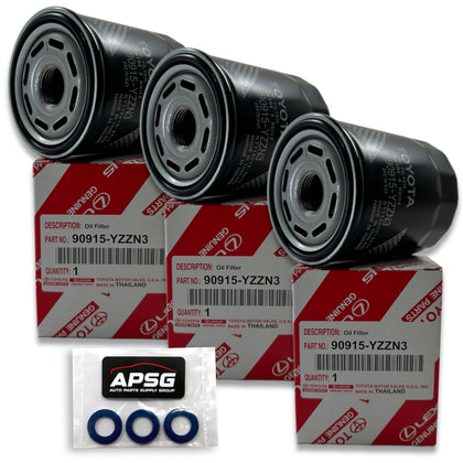 APSG genuine oil filter front packaging showing brand and model benefit