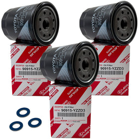 APSG genuine 90915-YZZD3 front packaging showing three filters and washers, reassuring OEM quality