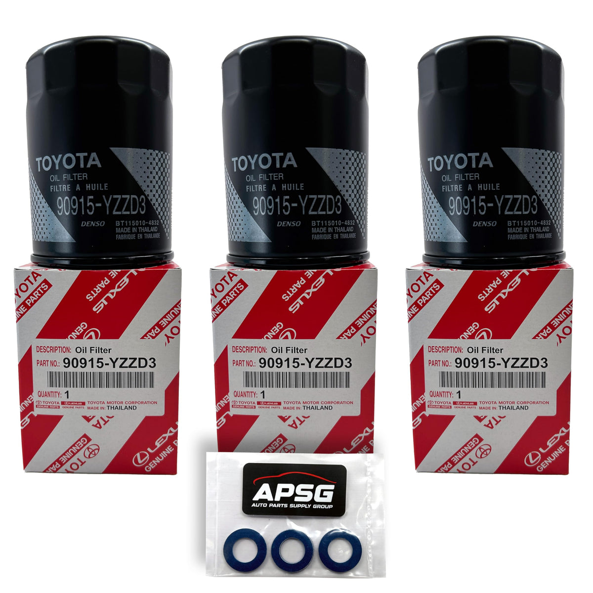 APSG filter size comparison next to ruler, illustrating scale for correct vehicle fitment benefit