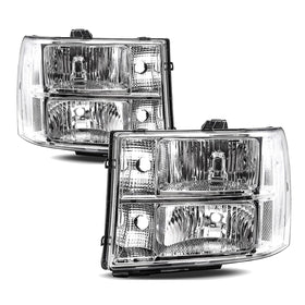 APSVE front view chrome headlight assembly showing modern look and improved visibility