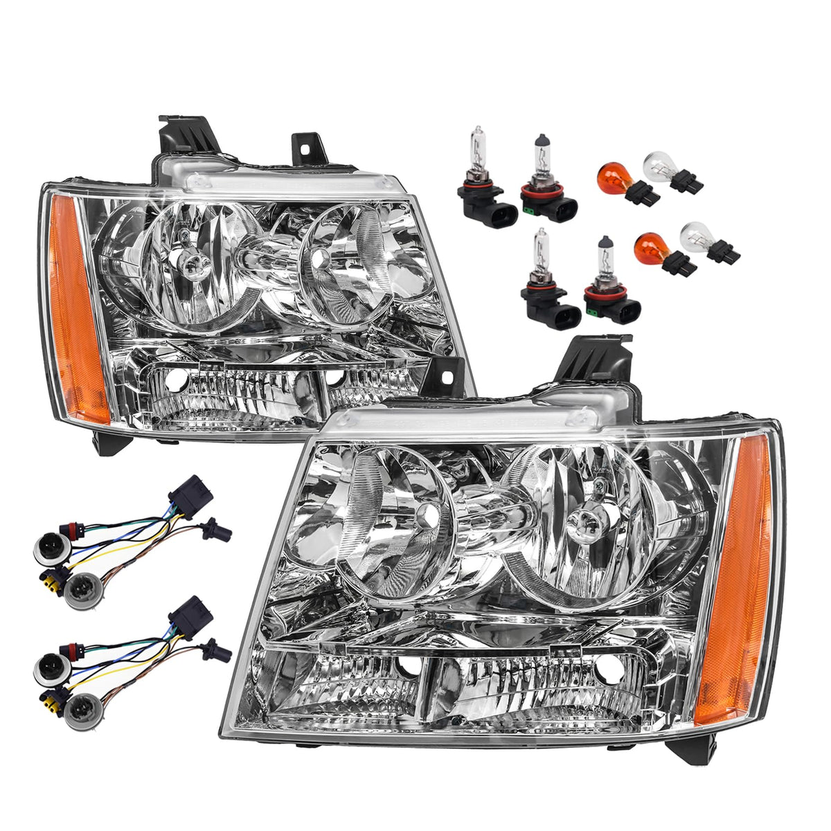 APSVE front view of full headlight assembly showing fit and finish benefit