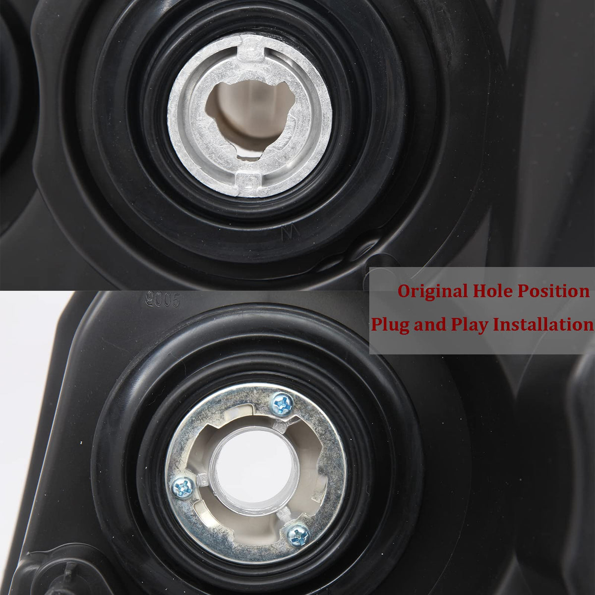 APSVE headlight mounted on Chevy SUV front illustrating exact fit