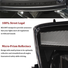 APSVE headlight pair in packaging protecting components during shipping