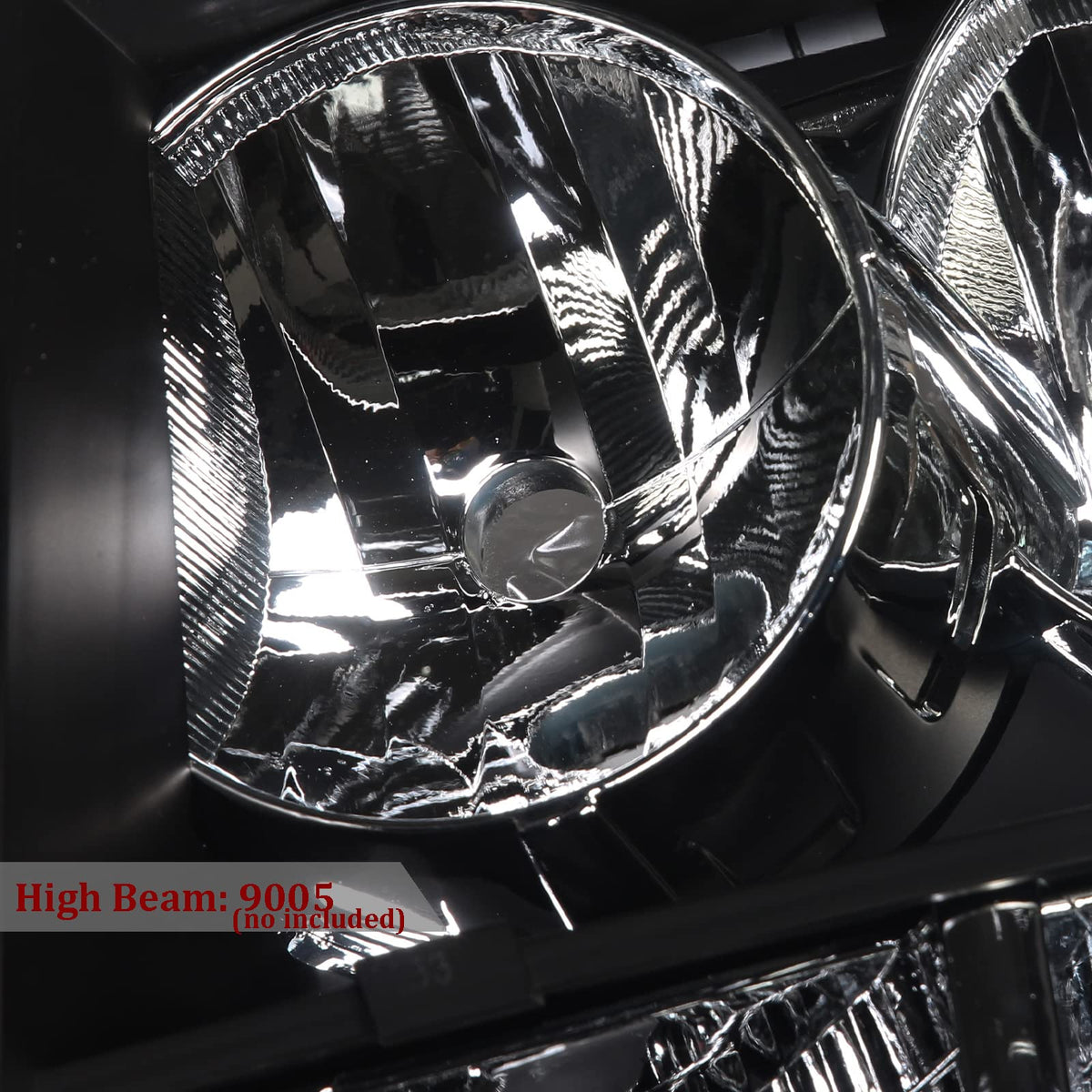 APSVE headlight reflector close-up demonstrating precise beam control