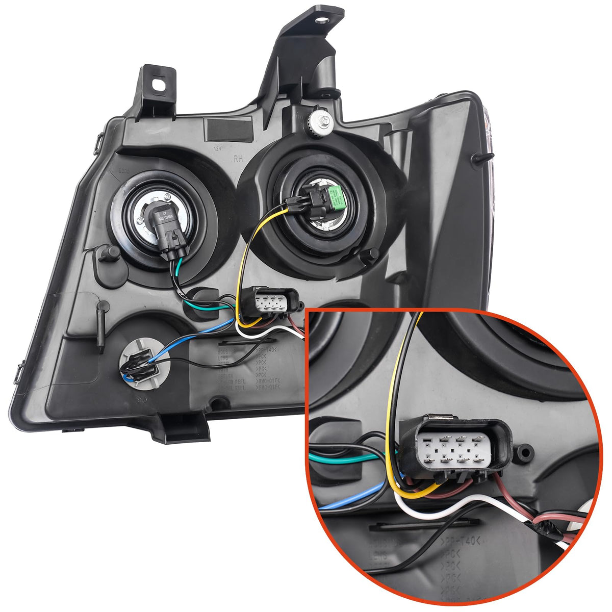 APSVE headlight held in hand showing scale and exact-fit confidence benefit