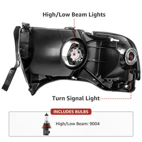 APSVE headlight next to ruler showing scale for proper fitment confirmation
