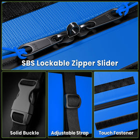 APTY straps and door hooks attached showing stable installation benefit