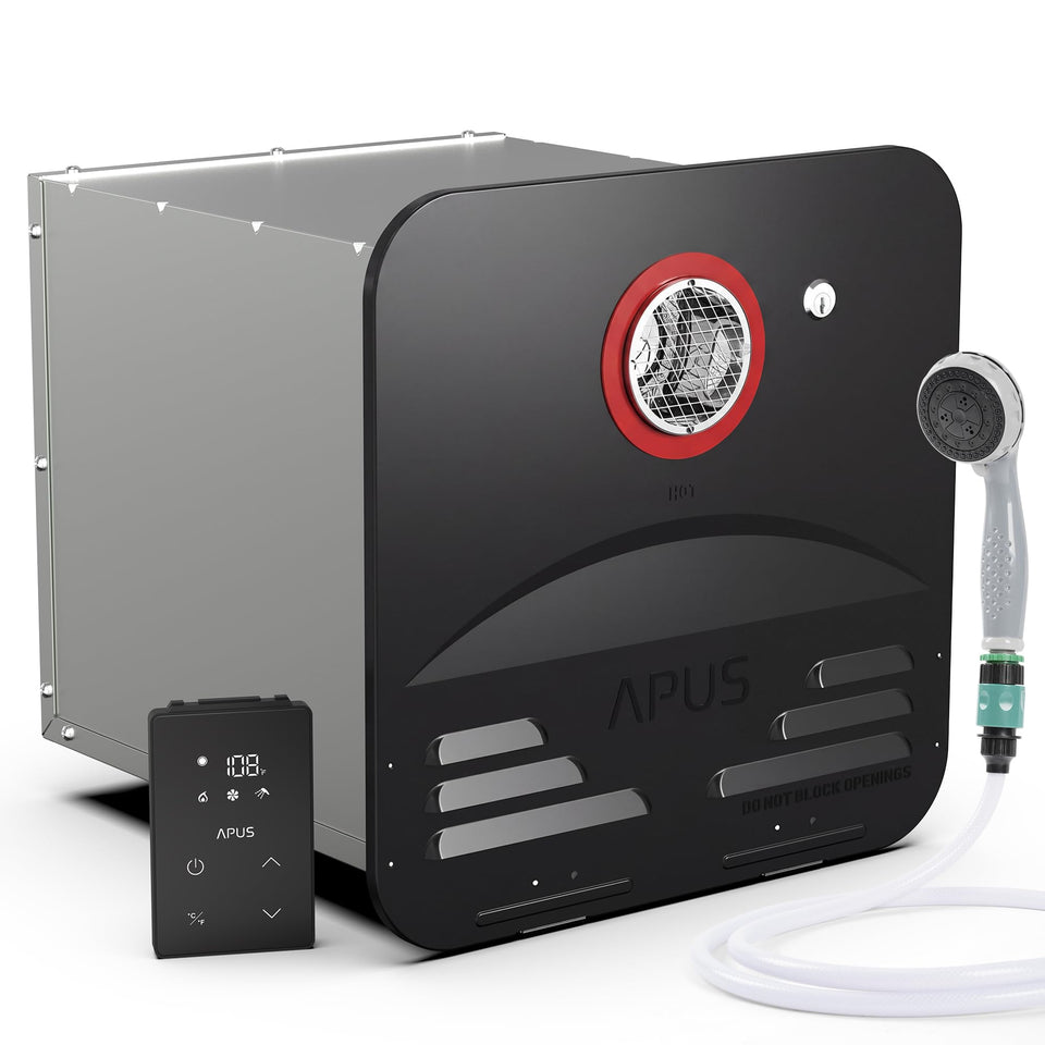 APUS front panel black door showing compact fit and easy access for installation benefit