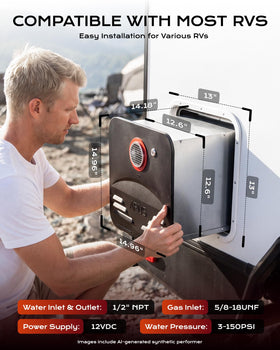APUS internal components and label showing CSA-certified safety features and durable build