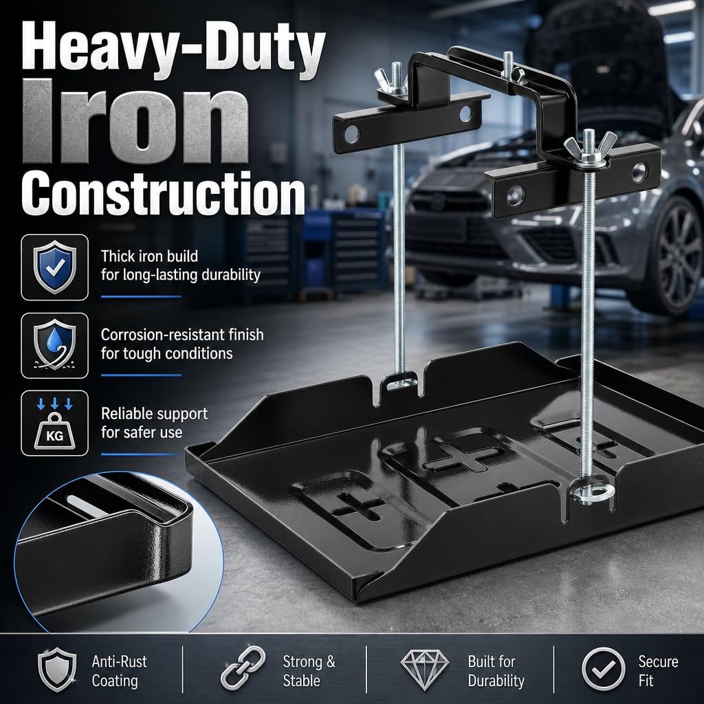 AQEENURA clamp and 10.63-inch bolt detail illustrating adjustable secure hold benefit