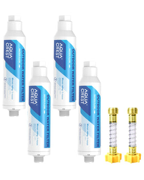 AQUA CREST front view showing compact inline filter protecting paint