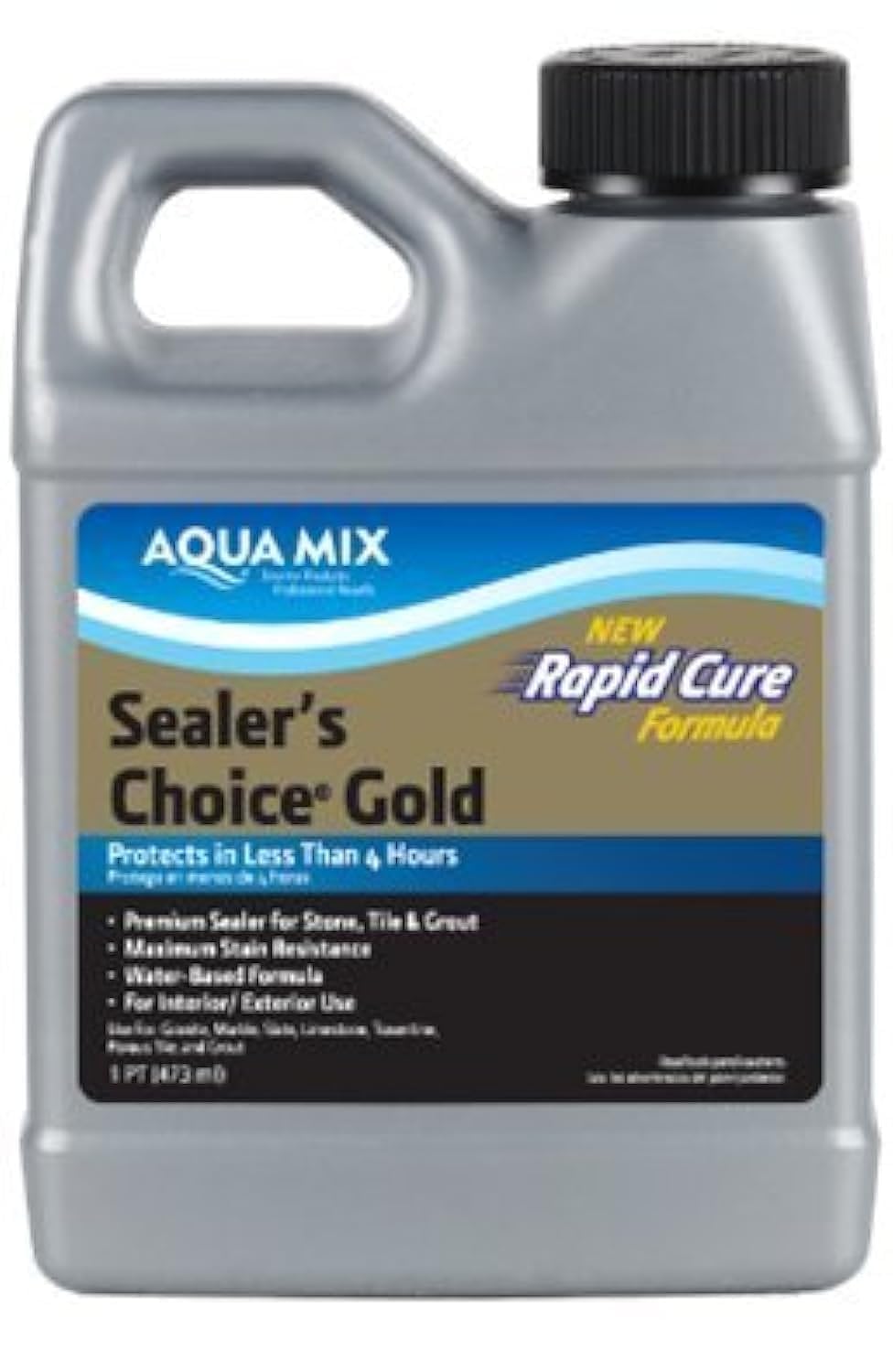 Aqua Mix front label pint showing product identity and easy storage benefit