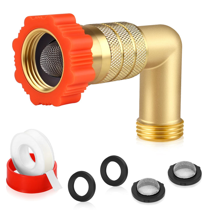 AquaNPT front view of regulator showing compact lead-free brass design and durability