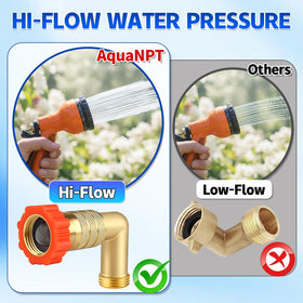 AquaNPT removable stainless screen detail capturing debris for cleaner water