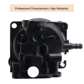 AQXMIOE close-up of carburetor body highlighting precision machining and reliability