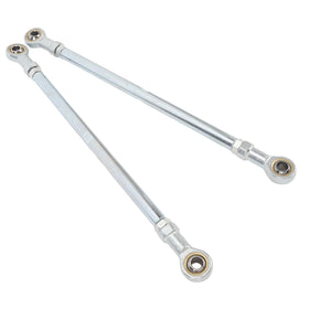 aqxreight front view of tie rods showing full length and finish for durability