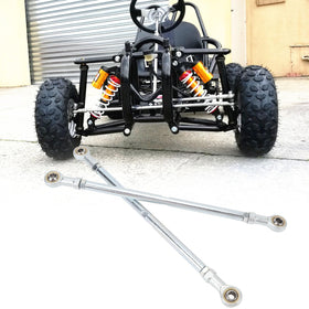 aqxreight tie rod beside ruler showing 295mm length for fit verification