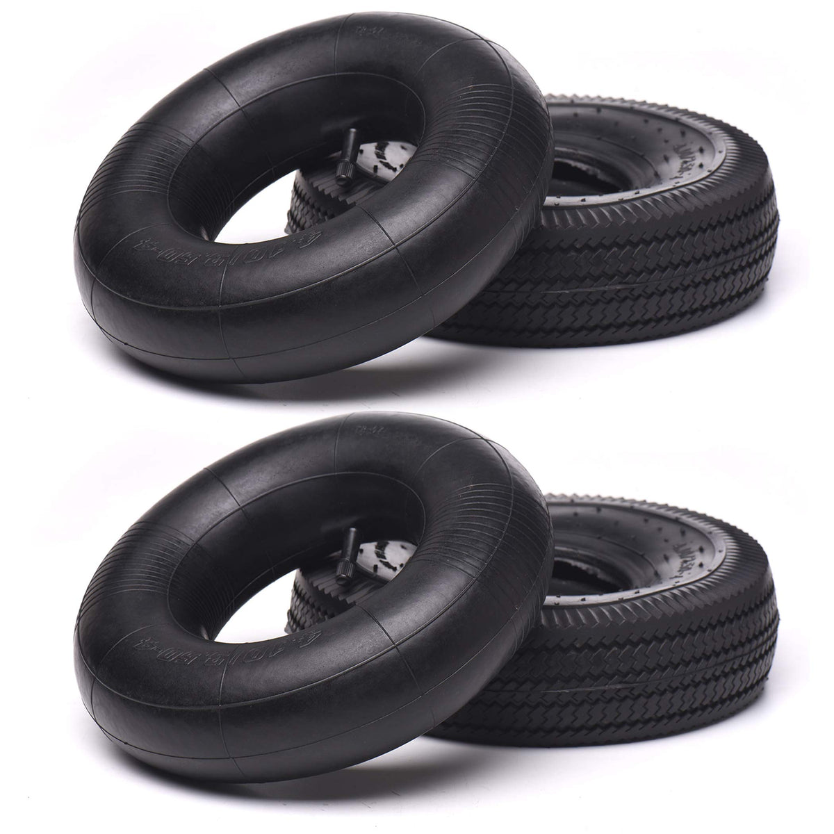 AR-PRO front view of 10-inch tire and tube pack showing product details and fit