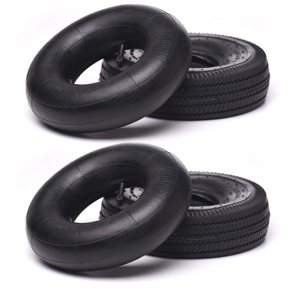 AR-PRO front view of 10-inch tire and tube pack showing product details and fit
