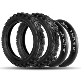 AR-PRO front view of tire and tube set showing knobby tread for reliable off-road traction