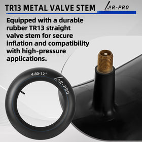 AR-PRO inner tube installed on lawn tractor tire for reliable air retention