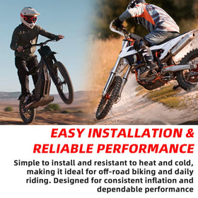 AR-PRO tubes with rider on trail highlighting durability and ride comfort