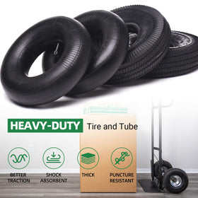 AR-PRO tire mounted on a lawn mower wheel demonstrating direct replacement fit