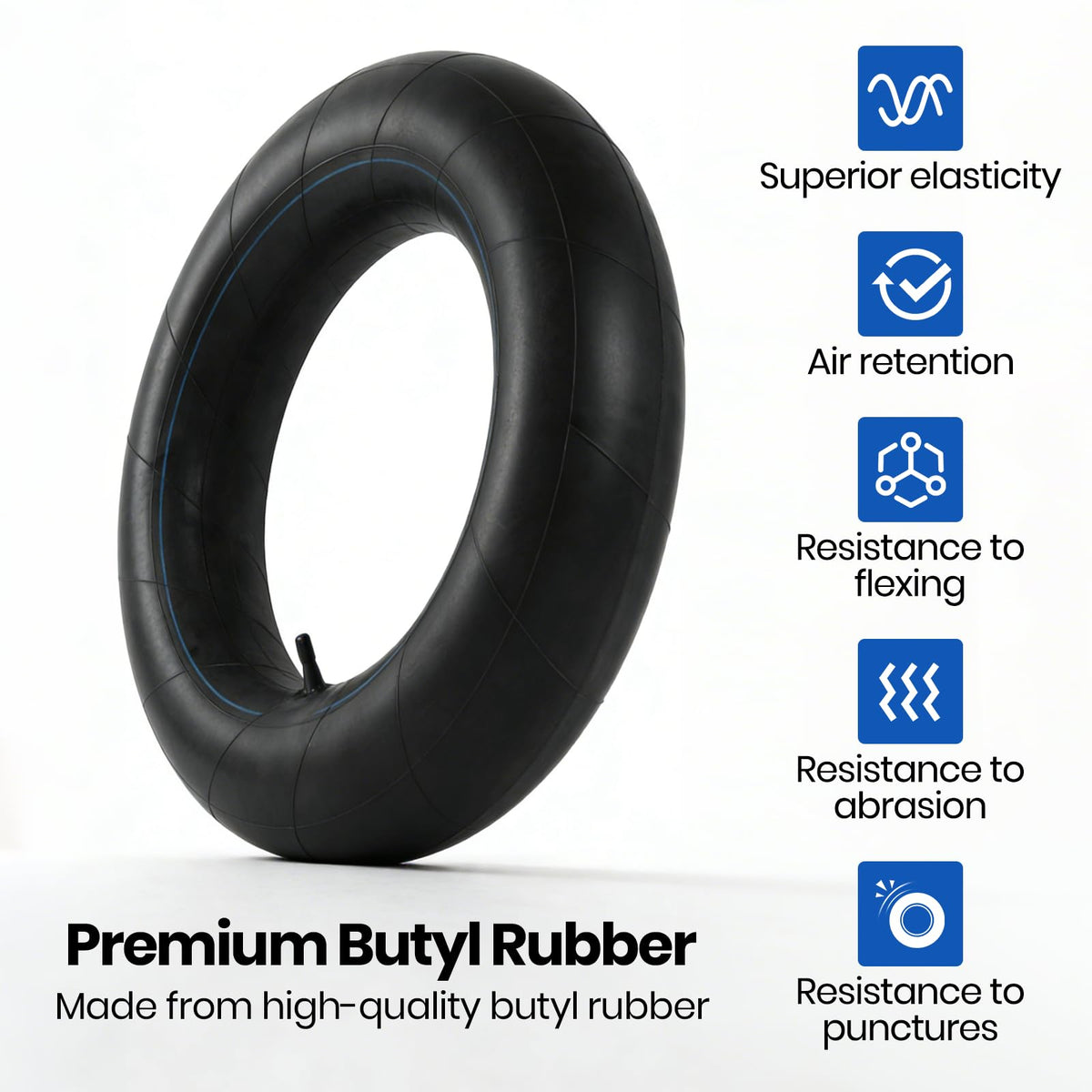 AR-PRO tube mounted on tractor tire improving ride comfort and traction