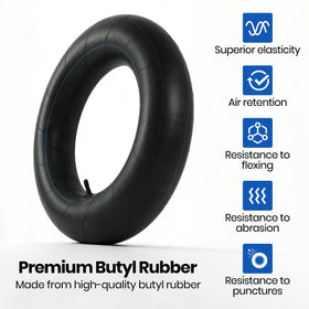 AR-PRO tube mounted on tractor tire improving ride comfort and traction