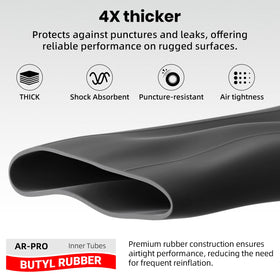 AR-PRO inner tube fitted on tractor wheel demonstrating reliable fit
