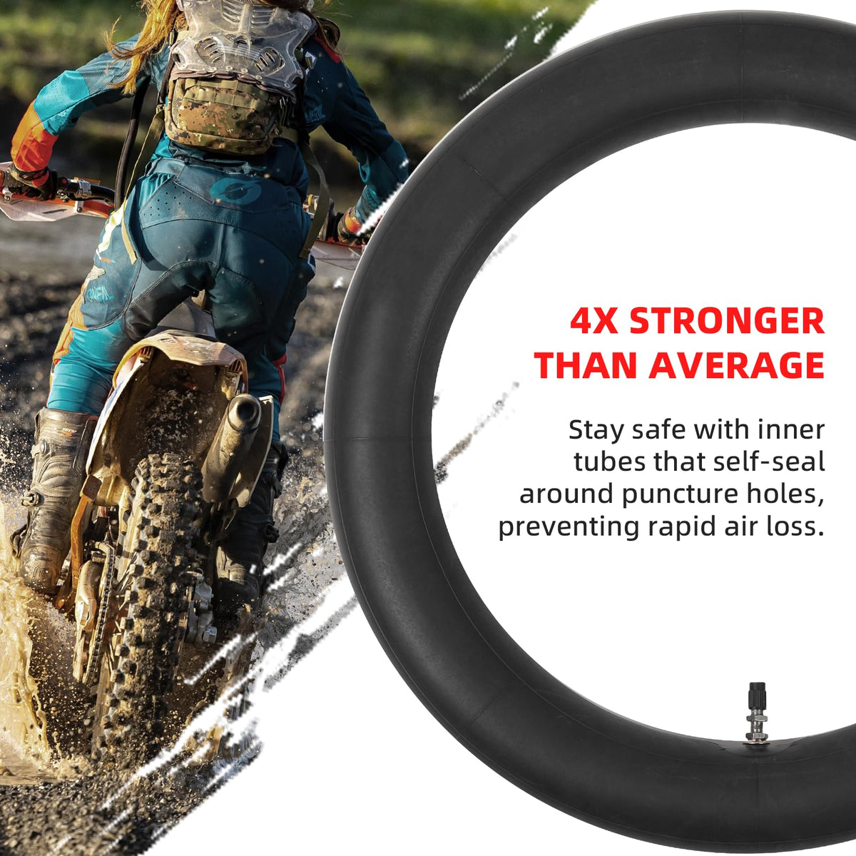 AR-PRO spare tubes in a rider backpack for quick roadside repairs