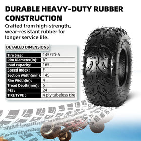 AR-PRO sidewall detail showing 4PR construction for increased durability