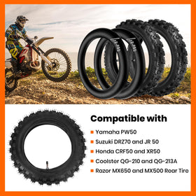 AR-PRO tire next to ruler demonstrating 2.5" width and 10" diameter for size verification