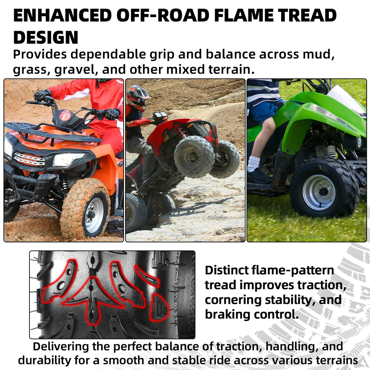 AR-PRO tire mounted on go-kart illustrating fit and improved handling
